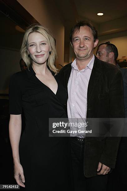 Actress Cate Blanchett and husband Andrew Upton arrive at the 2007 Sydney Theatre Awards at the Paddington RSL on January 21, 2008 in Sydney,...