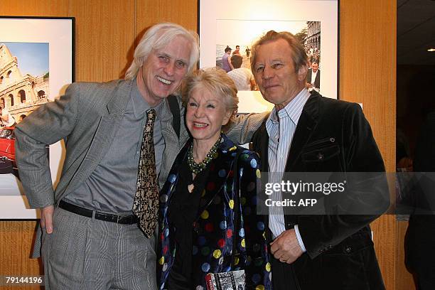 Photographer Douglas Kirkland and actor Michael York pose at the Freeze Frame: 5 Decades of Photographs by Douglas Kirkland exhibition, 17 January...