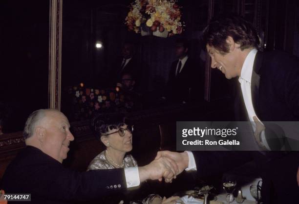 Alfred Hitchcock, Edith Head and Warren Beatty