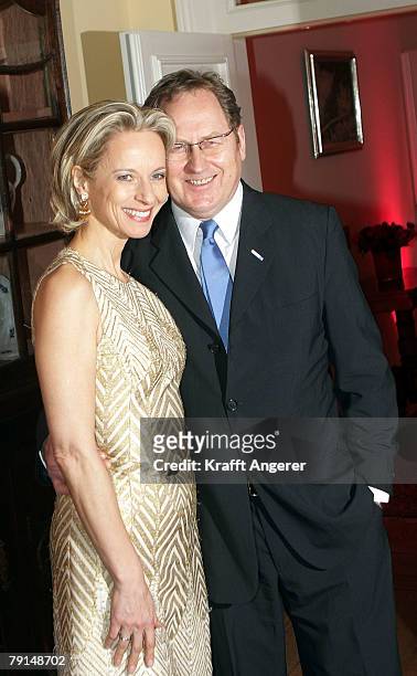 Actress Mareike Carriere and Gerd Klement attend the Couple of the Year Event on January 21, 2008 in Hamburg, Germany.