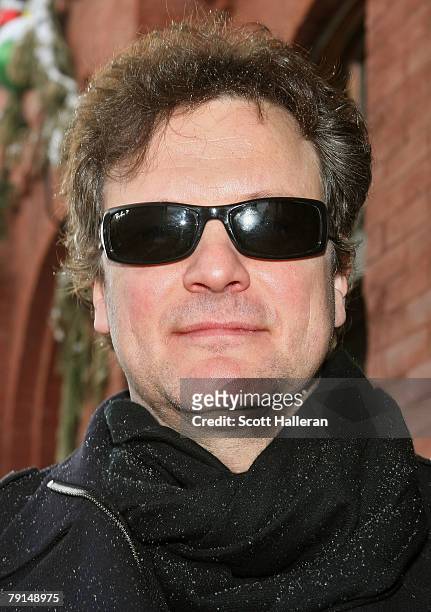 Actor Colin Firth poses during the 2008 Sundance Film Festival on January 21, 2008 in Park City, Utah.