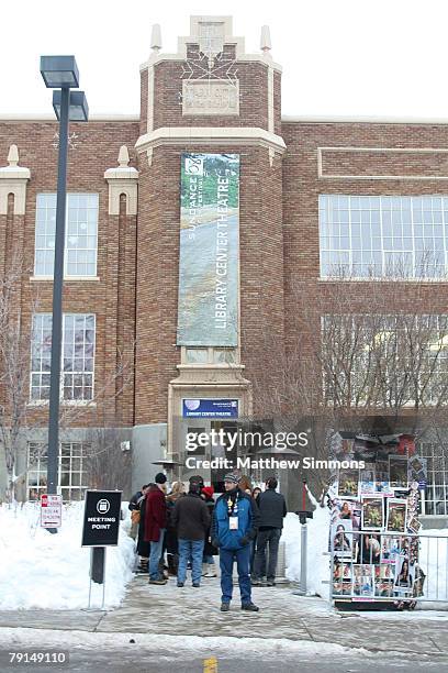 View from outside at a screening of "Quid Pro Quo" at the Library Theatre during the 2008 Sundance Film Festival on January 20, 2008 in Park City,...