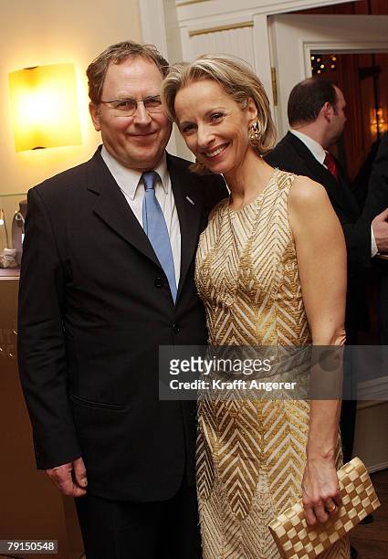 Actress Mareike Carriere and Gerd Klement attend the Couple of the Year Event January 21, 2008 in Hamburg, Germany.