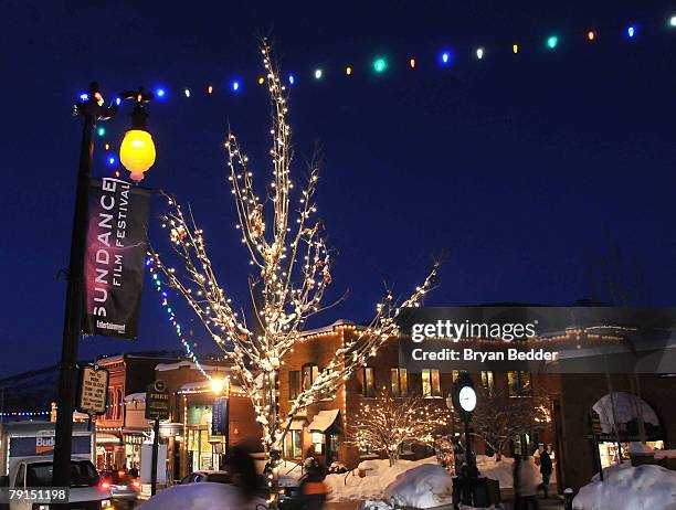 General view of the atmospehere during the 2008 Sundance Film Festival on January 21, 2008 in Park City, Utah.