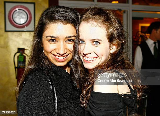 Actresses Natalie Amenula and Phoebe Strole attends the L+E Pictures "Hamlet 2" premiere party held at Jean-Louis Restaurant during the 2008 Sundance...