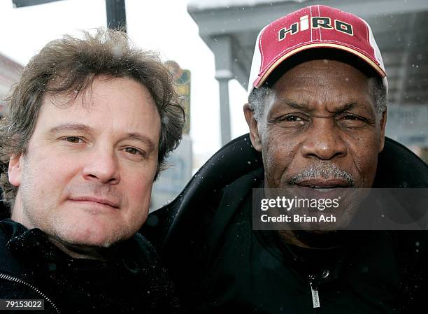 Actor Colin Firth and Actor Danny Glover seen around town at the 2008 Sundance Film Festival on January 21, 2008 in Park City, Utah.