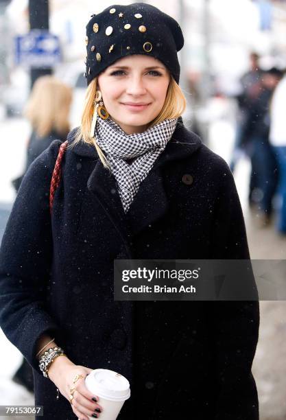 Actress Mischa Barton seen around town at the 2008 Sundance Film Festival on January 21, 2008 in Park City, Utah.