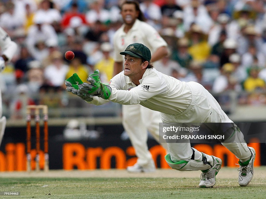 Australia's wicket keeper Adam Gilchrist