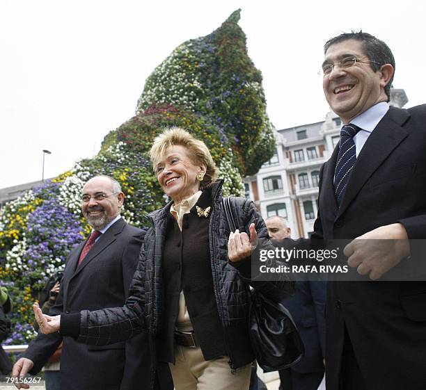 Spanish Deputy Prime Minister Teresa Fernandez de la Vega , Basque Socialist Party general secretary Patxi Lopez and Vizcaya province secretary Jose...