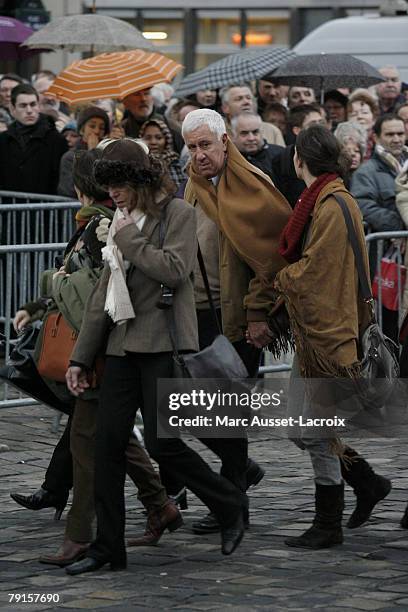 Stephane Collaro arrives at St Germain church to attend the funeral mass of singer Carlos on January 22, 2008 in Paris, France .