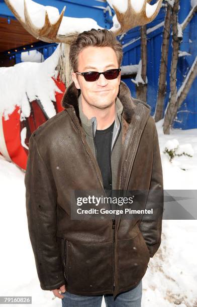 Actor Mathew Perry seen around town at the 2008 Sundance Film Festival on January 21, 2008 in Park City, Utah.
