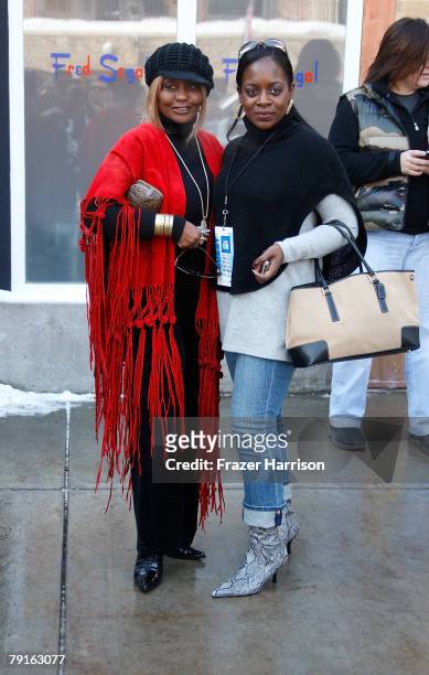 Janice Combs and Keisha Combs on the street during the 2008 Sundance Film Festival on January 22, 2008 in Park City, Utah.
