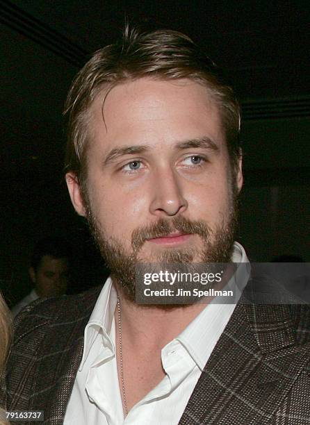 Actor Ryan Gosling attends the "Lars and the Real Girl" Premiere - After Party at The Brasserie 8 ? on October 3, 2007 in New York City.