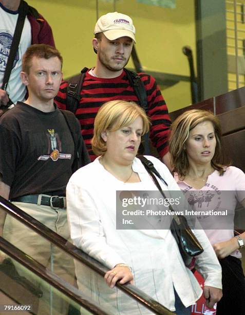 Actor Heath Ledger and sister Kate Ledger arrive in Sydney March 23, 2003 in Sydney, Australia. Ledger was visiting family and promoting his new flim...