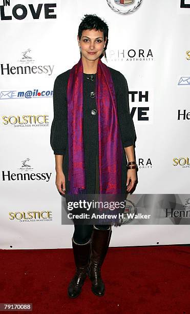 Actress Morena Baccarin attends the party for "Death in Love" held at the Main Street Movieline House during the 2008 Sundance Film Festival on...