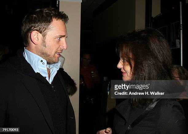 Actors Josh Lucas and Jacqueline Bisset attend the party for "Death in Love" held at the Main Street Movieline House during the 2008 Sundance Film...