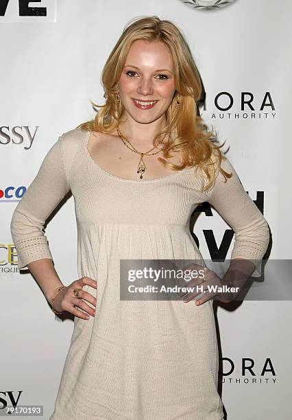 Actress Emma Bell attends the party for "Death in Love" held at the Main Street Movieline House during the 2008 Sundance Film Festival on January 22,...