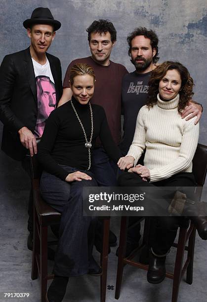 Director Johan Renk, Actor Rufus Sewell, Actress Maria Bello, Actor Jason Patrick and Actress Amy Brenneman at the Sky 360 by Delta Lounge WireImage...
