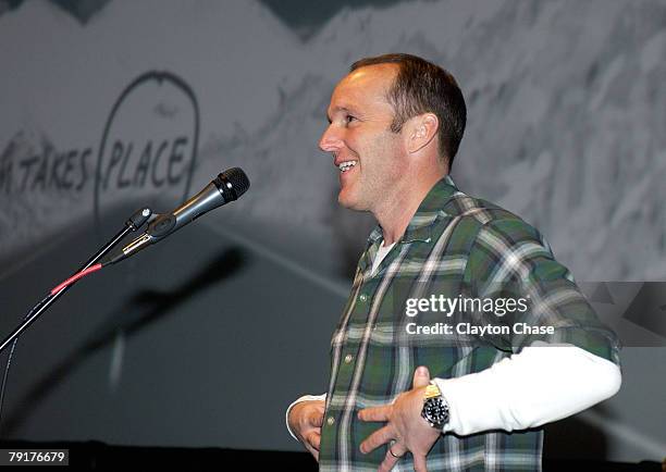 Director Clark Gregg speaks at a screening of "Choke" at the Racquet Club Theatre during 2008 Sundance Film Festival on January 21, 2008 in Park...