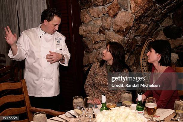 Chef Zane Holmquis during the Stella Artois Media Dinner at the Stein Eriksen Lodge during 2008 Sundance Film Festival on January 22, in Park City,...