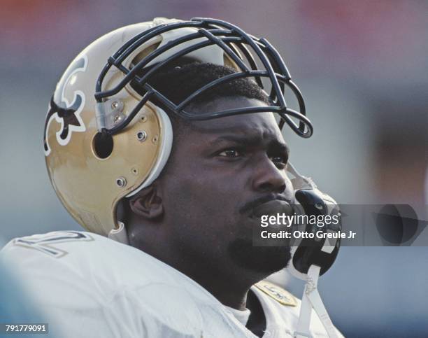 Brian Forde, Linebacker for the New Orleans Saints during the National Football Conference West game against the San Francisco 49ers on 1 December...