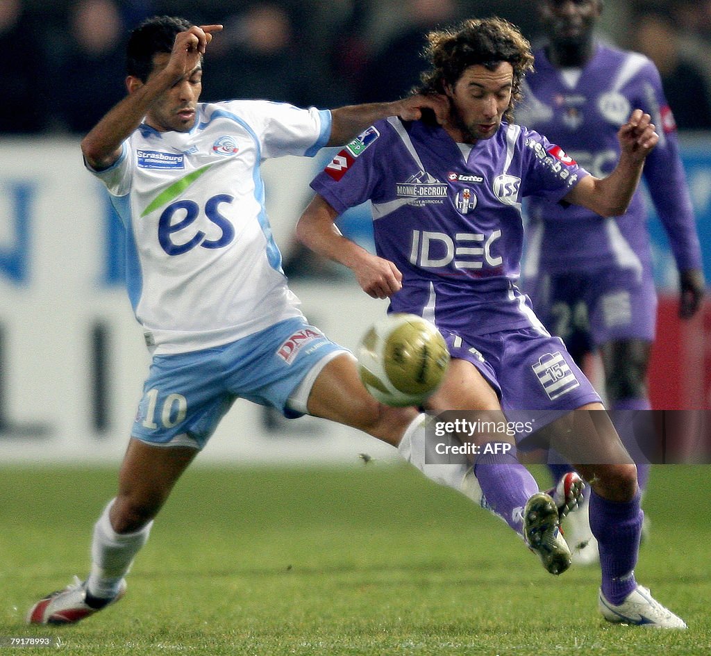 Strasbourg's midfielder Yacine Abdessadk