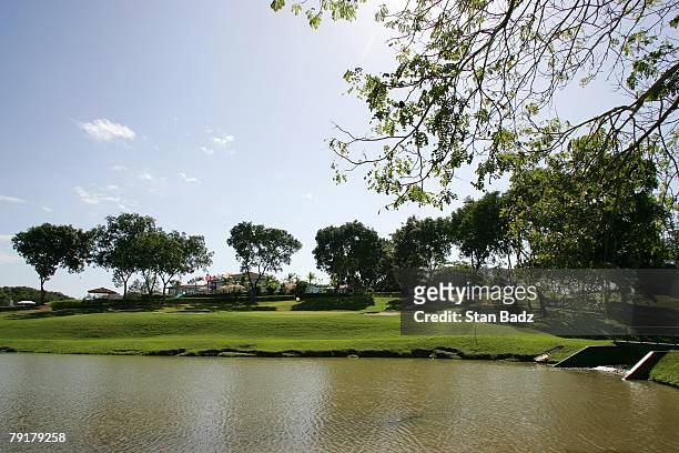 Course scenic at the 11th green during Wednesday's Pro-Am of the Movistar Panama Championship held at Club de Golf de Panama on January 23, 2008 in...