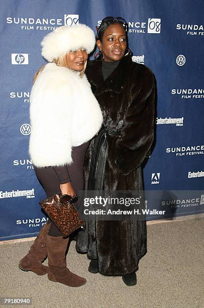 Janice Combs and Keisha Combs arrive at the premiere of "A Raisin in the Sun" held at the Eccles Theatre during the 2008 Sundance Film Festival on...