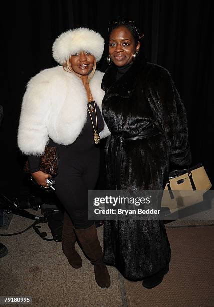 Janice Combs and Keisha Combs arrive at the premiere of "A Raisin in the Sun" held at the Eccles Theatre during the 2008 Sundance Film Festival on...