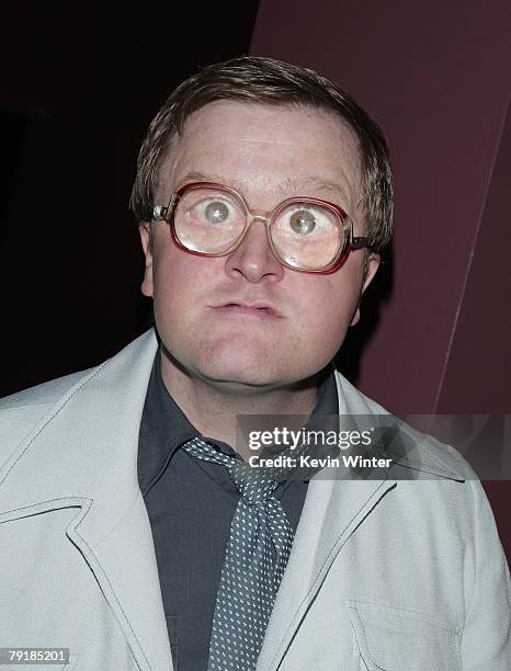 Actor Mike Smith arrives at the premiere of Screen Media Film's "Trailer Park Boys: The Movie" at the Laemmle's Sunset 5 Theater on January 23, 2008...