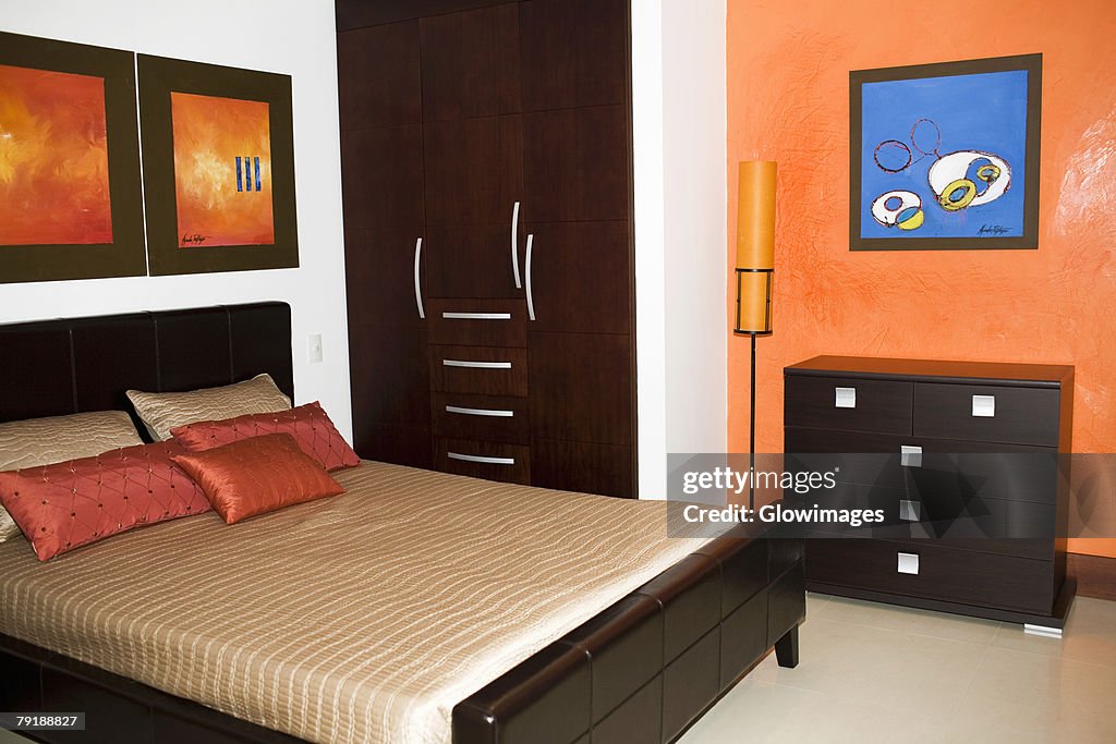 Interiors of a bedroom