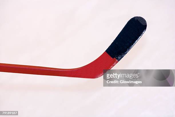 close-up of an ice hockey stick - hockey stick stock pictures, royalty-free photos & images