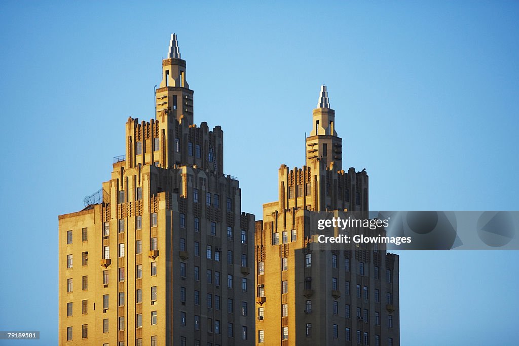 High section view of buildings, San Remo, New York City, New York State, USA