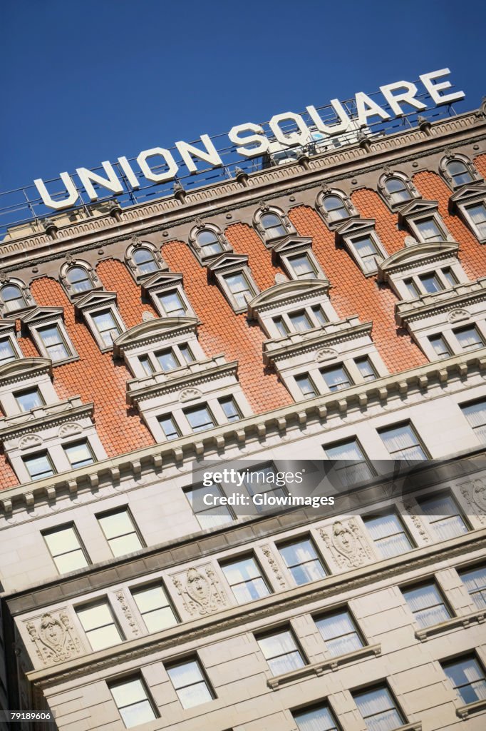 Low angle view of a building, Union Square, New York city, New York State, USA