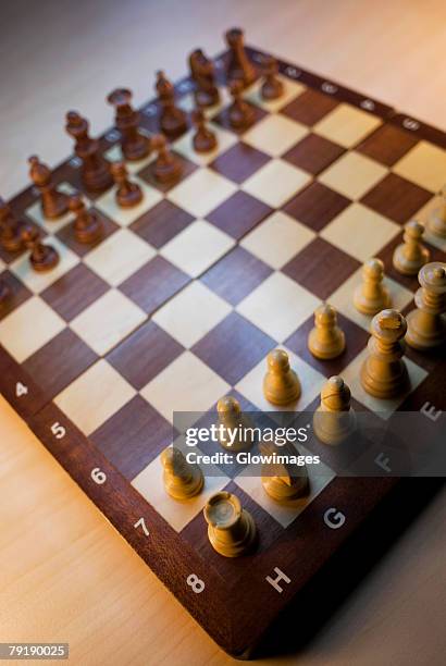 Chess Pieces Board Layout Stock Photo 666380434