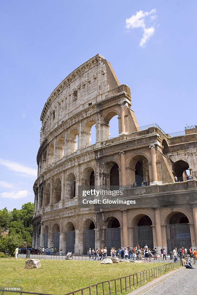 Old ruins of an amphitheater, Coliseum, Rome, Italy