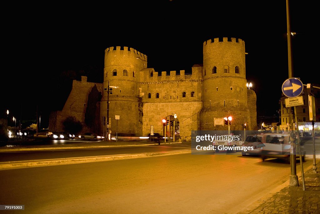 Facade of a fort, Rome, Italy