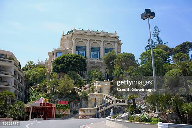 staircase of a building, monte carlo, monaco - montecarlo fotografías e imágenes de stock