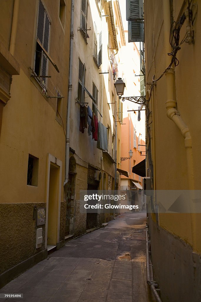 Buildings along an alley, Nice, France