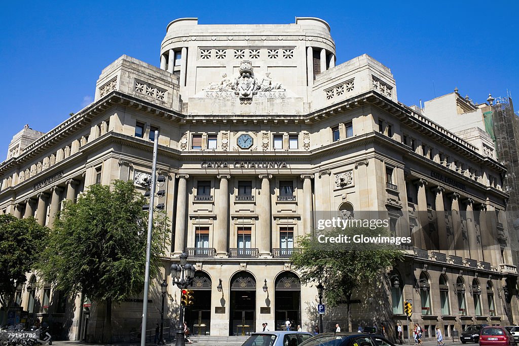 Facade of a building, Barcelona, Spain