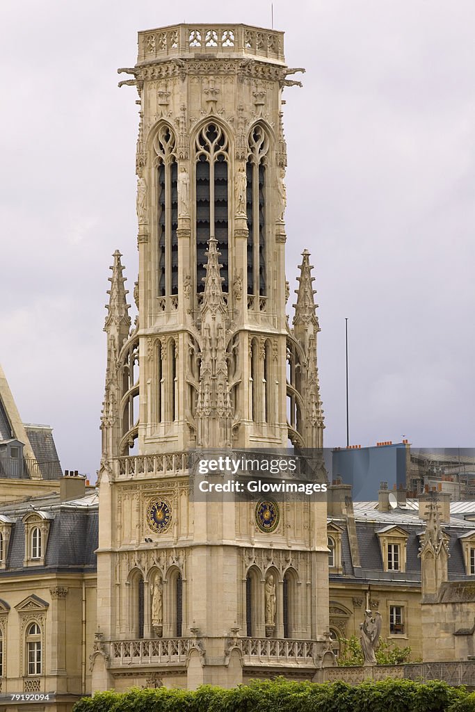 Tower of a church, Paris, France