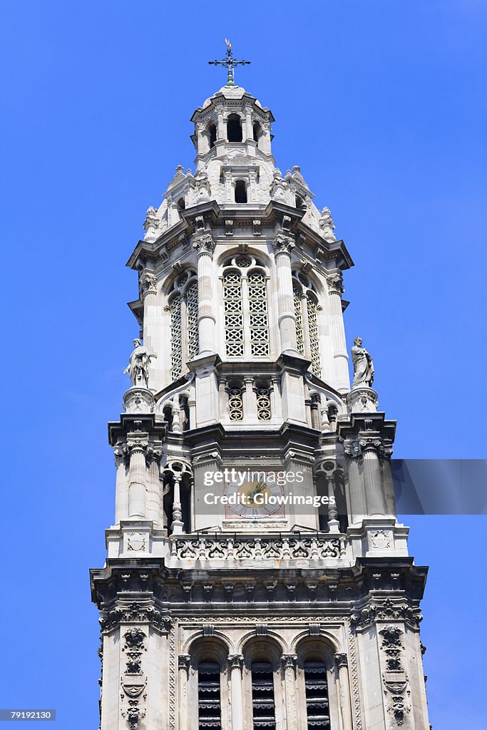 Low angle view of a clock tower, Paris, France