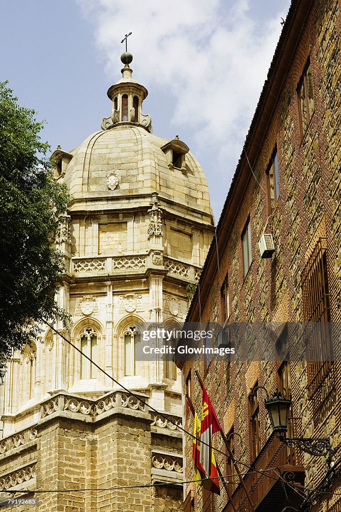 Low angle view of a cathedral, Cathedral Of Toledo, Toledo, Spain