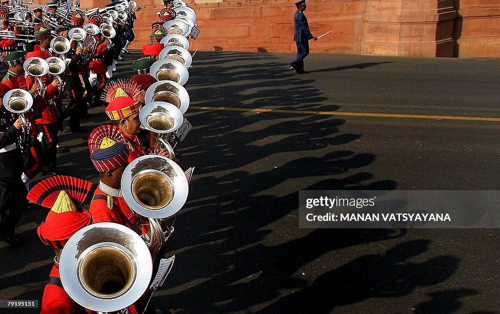 Indian defence services band rehearse du