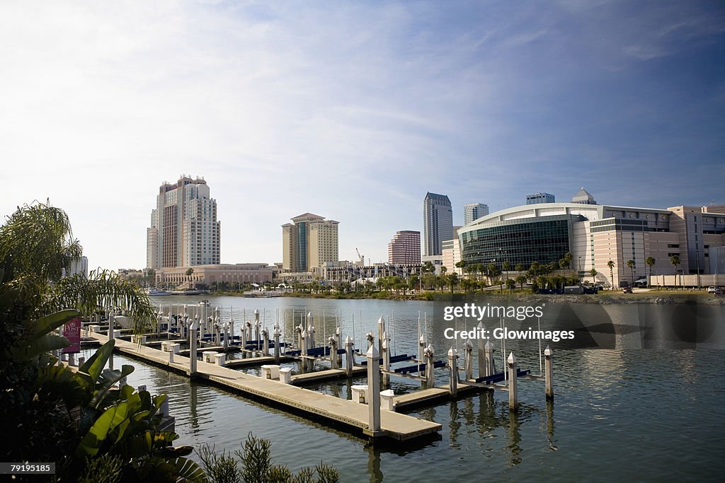 Buildings at the waterfront, Hillsborough River, Tampa, Florida, USA