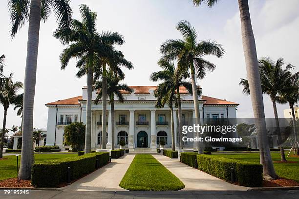 facade of a museum, flagler museum, palm beach, florida, usa - palm beach county stock pictures, royalty-free photos & images