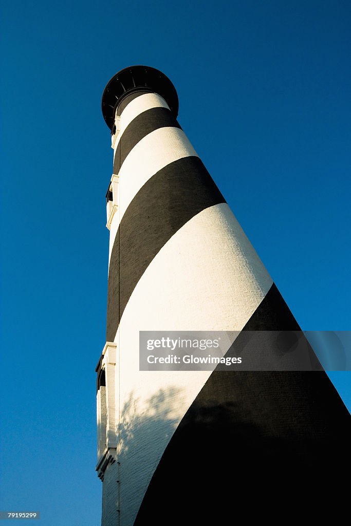 Low angle view of a lighthouse, St. Augustine Lighthouse And Museum, St. Augustine, Florida, USA