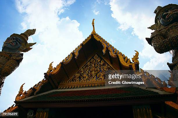 low angle view of a temple, ko ratanakosin, bangkok, thailand - ko ratanakosin stock pictures, royalty-free photos & images