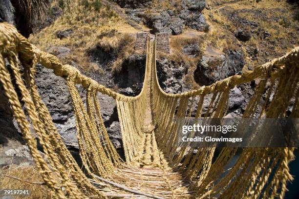 Peruvian Rope Bridge 161 Rope Bridge Peru Stock Photos, High-Res Pictures, and Images ...