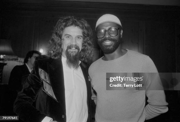 Teddy Pendergrass With Comedian Billy Connolly At A Reception, London
